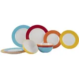 Gimex Colour Line Geschirrset, 12-teilig, Rainbow