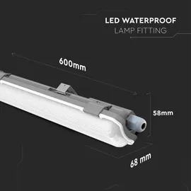 ETC Shop LED Feuchtraumleuchte 127,5 cm 6400K 18 W G13 kaltweiß 6 St.