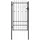 vidaXL Gartentor 175 x 88 cm Schwarz/Stahl