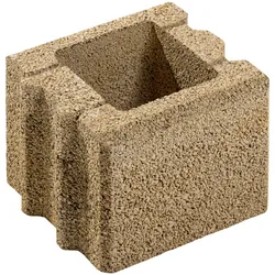 Mr. GARDENER Halbstein, Beton, Offenporig - beige