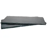 MamboCat Servierplatte 2er Set Schieferplatte 17x34 cm - 23464646, Schiefer schwarz