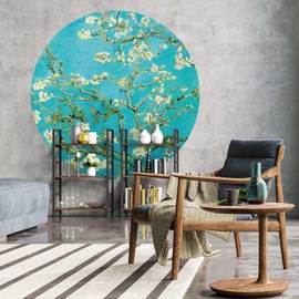 wall-art WallArt Fototapete Almond Blossom Rund 190 cm