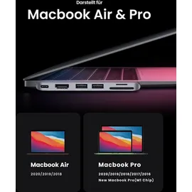 UGREEN CM380 USB-C Hdmi, 2x Usb 3.0, Sd, Tf, PD grau