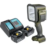 Makita, Arbeitsleuchte, DML 812 ST Akku Handstrahler 18 V 1250 lm LED Olive Grün Outdoor Adventure Sonderedition + (1250 lm)