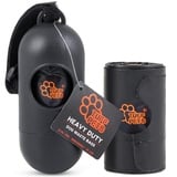 Tuff Pets Hundekotbeutelhalter - Kotbeutelhalter aus Bambus - 1 Rolle Tuff Pets Kotbeutel (10 Beutel) inklusive - Hundekotbeutel-Spender - Funktioniert mit jeder Kotbeutelrolle