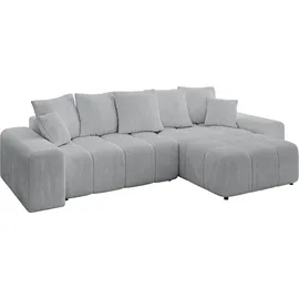 altdecor Ecksofa Cord 2-Sitzer Grau