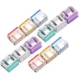 Folpus 12 Stück Kleiderclips, Hosenbein Fixierclips Klemmen, Hosenklammern, Beinklammern für Hosen und T-Shirts