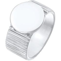Elli PREMIUM Bandring Siegelring Relief Struktur 925 Silber Ringe   Damen 