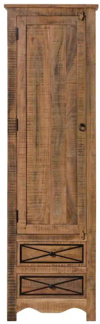 Garderobenschrank Akazie 60x40x200 natur versiegelt NATURE OF SPIRIT #309