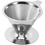 Wiederverwendbarer Doppelwandiger Edelstahl-kaffeefilter, Brühtrichter, Kompatibel Mit Metallfiltern