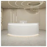 360Home 【DYH180cm】Empfangstheke Bartheke Kassen theke Servicetheke Weiß