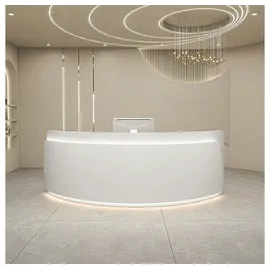 360Home 【DYH180cm】Empfangstheke Bartheke Kassen theke Servicetheke Weiß