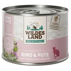 WILDES LAND Adult 6x200g Rind & Pute