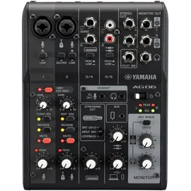 Yamaha AG06MK2B Live Streaming Mixer MK2, schwarz