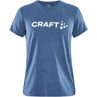 Craft Community Logo T-Shirt Damen - cobolt/melange L
