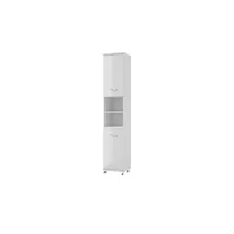 Möbel Kraft Nehmitzsee Hochschrank 35 x 192,5 x 32 cm Weiß Hochglänzend