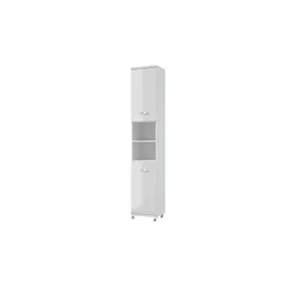 Möbel Kraft Nehmitzsee Hochschrank 35 x 192,5 x 32 cm Weiß Hochglänzend