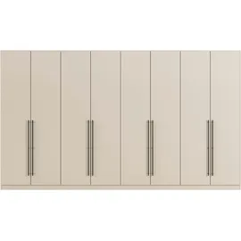Rauch Kleiderschrank RAUCH "Drehtürenschrank Schrank Garderobe Wäscheschrank Schlafzimmer AVOLA", beige (beige (champagner)), B:360cm H:229cm T:54cm, Holzwerkstoff, Schränke, Kleiderschrank, mit hochwertigen Stangengriffen in Schwarz aus Metall MADE IN GERMANY,