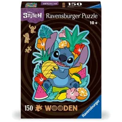 Ravensburger - Wooden Puzzle - Disney Stitch, 150 Teile