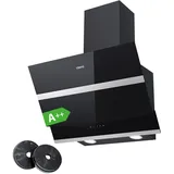 CIARRA CBCB6736N Kopffreie Schräghaube Dunstabzugshaube 60 cm 650 m3/h Touch Control Dimmbar LED-Beleuchtung