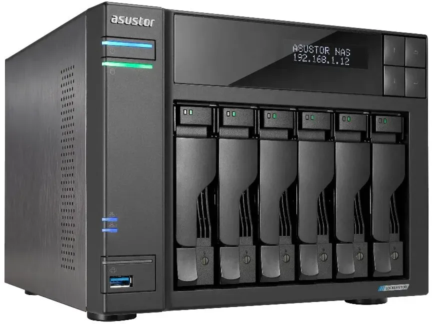 Asustor LOCKERSTOR 6 NAS Desktop Intel® Celeron® N5105 8 GB DDR4 HDD ADM Schwarz