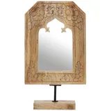 Marrakesch Orient & Mediterran Interior Boho Deko Schminkspiegel Standspiegel aus Holz Akaash -2-