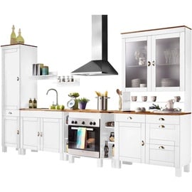 Home Affaire Küchenzeile »Oslo«, Breite 350 cm, in 2 Tiefen, ohne E-Geräte, weiß