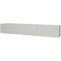 moebel17 Damla TV-Lowboard 180x29,5x29,5 cm Weiß Melamin