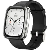 Amazfit Active 2 schwarzes Leder Premium-Version