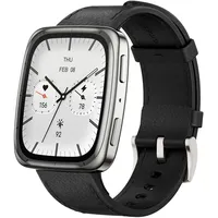 Amazfit Active 2 schwarzes Leder Premium-Version