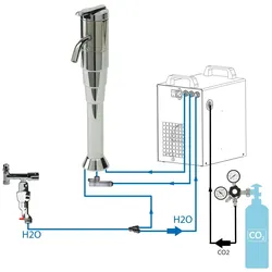 BieTal® Tafelwassergerät BT-25U Sprudelwasser mit Zapfstelle G68 & KOMPLETTSET