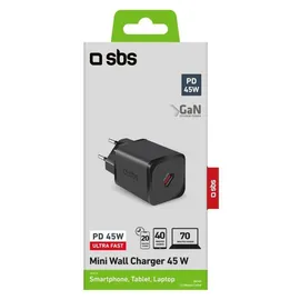 SBS TETRGAN1C45W Indoor, AC Schwarz