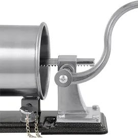 Biowin Browin 311003 Waagerechter Wurstfüller 3 kg, Wurstmaschine Wurstfüllmaschine Manuell, Edelstahl, Silber | Silber