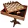 Vevor Schachspiel aus Holz, 650 x 650 x 675 mm Schachspielset, Desktop Schachbrettspiele mit Schachfiguren, Schachset Set für Party Familie Aktivitäten, Reiseschach, Kinder, Chess Board