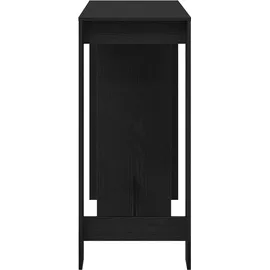 vidaXL Bartisch 124 x 46 x 103,5 cm Schwarz
