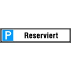 Parkplatzschild 520 x 110mm Alu, "Kunden"