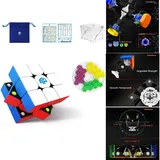 Gan 356M Magnetwürfel 3x3, GES Extra Austauschbares Zubehör, Speed Cube mit Flügelförmige Numerische IPG/GES+/Sichtbarer Magnet für Erwachsene und Kinder