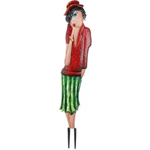 Gilde Gartenstecker Aurelie 140 x 23 cm Rot