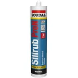 Soudal Silirub Pro N transparent 300 ml – Bausilikon für Fenster-, Tür- und Ansc...