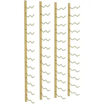 vidaXL Weinregal 22,5 x 116 x 2,5 cm Gold