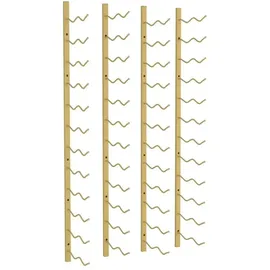 vidaXL Weinregal 22,5 x 116 x 2,5 cm Gold