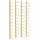 vidaXL Weinregal 22,5 x 116 x 2,5 cm Gold