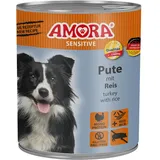 Amora Sensitive Pute & Reis - 6x800g