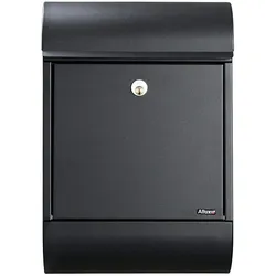 ALLUX 8900 Design Briefkasten - Schwarz mit Ruko Schloss