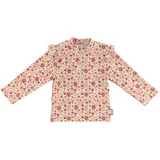 Sterntaler Badeshirt Blumen – Langarm Schwimmshirt für Mädchen mit Blumen-Print – UV-Schutz 50+ Shirt mit Frontreißverschluss, Stehkragen & Kinnschutz - Kinder Bademode – Farbe Ecru, Größe 92 - 92