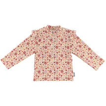 Sterntaler Badeshirt Blumen – Langarm Schwimmshirt für Mädchen mit Blumen-Print – UV-Schutz 50+ Shirt mit Frontreißverschluss, Stehkragen & Kinnschutz - Kinder Bademode – Farbe Ecru, Größe 92 - 92