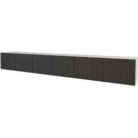altdecor NOA-2 Lowboard 300 cm Schwarz/Weiß Holz