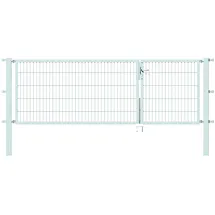 GAH Alberts Doppeltor 300 x 100 cm Silber/Feuerverzinkt