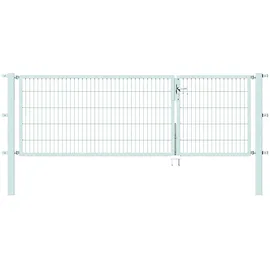 GAH Alberts Doppeltor 300 x 100 cm Silber/Feuerverzinkt
