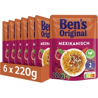 BEN’S ORIGINAL Ben's Original Express Reis Mexikanisch, 6 Packungen (6 x 220g)